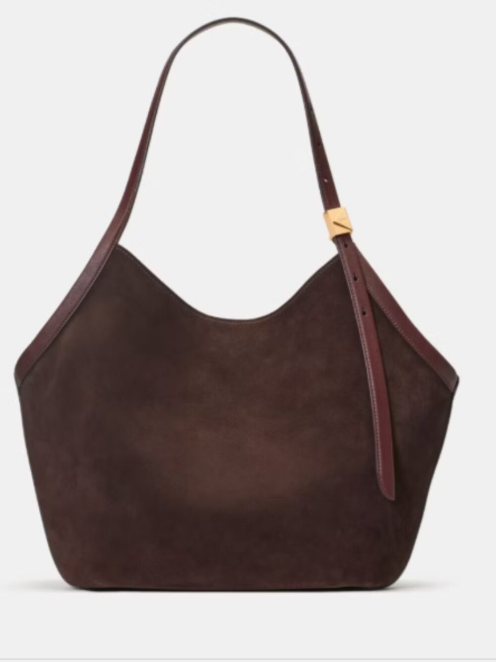 kate spade new york Deco Tulip Extra Large Suede Tote Bag - Dark Brown - NWT